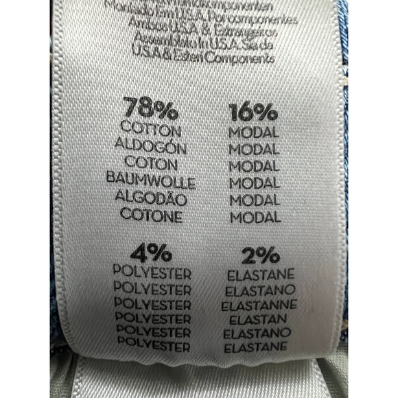 MOTHER JEANS WOMENS SIZE 33 MID RISE DAZZLER ANKLE FRAY HEM STRAIGHT BLUE NEW - Picture 10 of 11